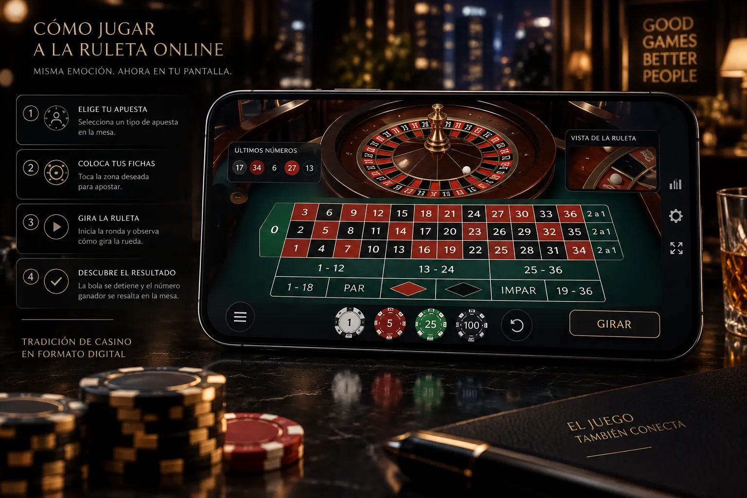 Mesa digital de ruleta con zonas de apuesta visibles